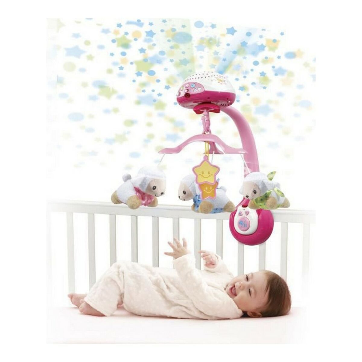 Baby toy Vtech Baby Sheep Count Pink Plastic Baby Crib-4