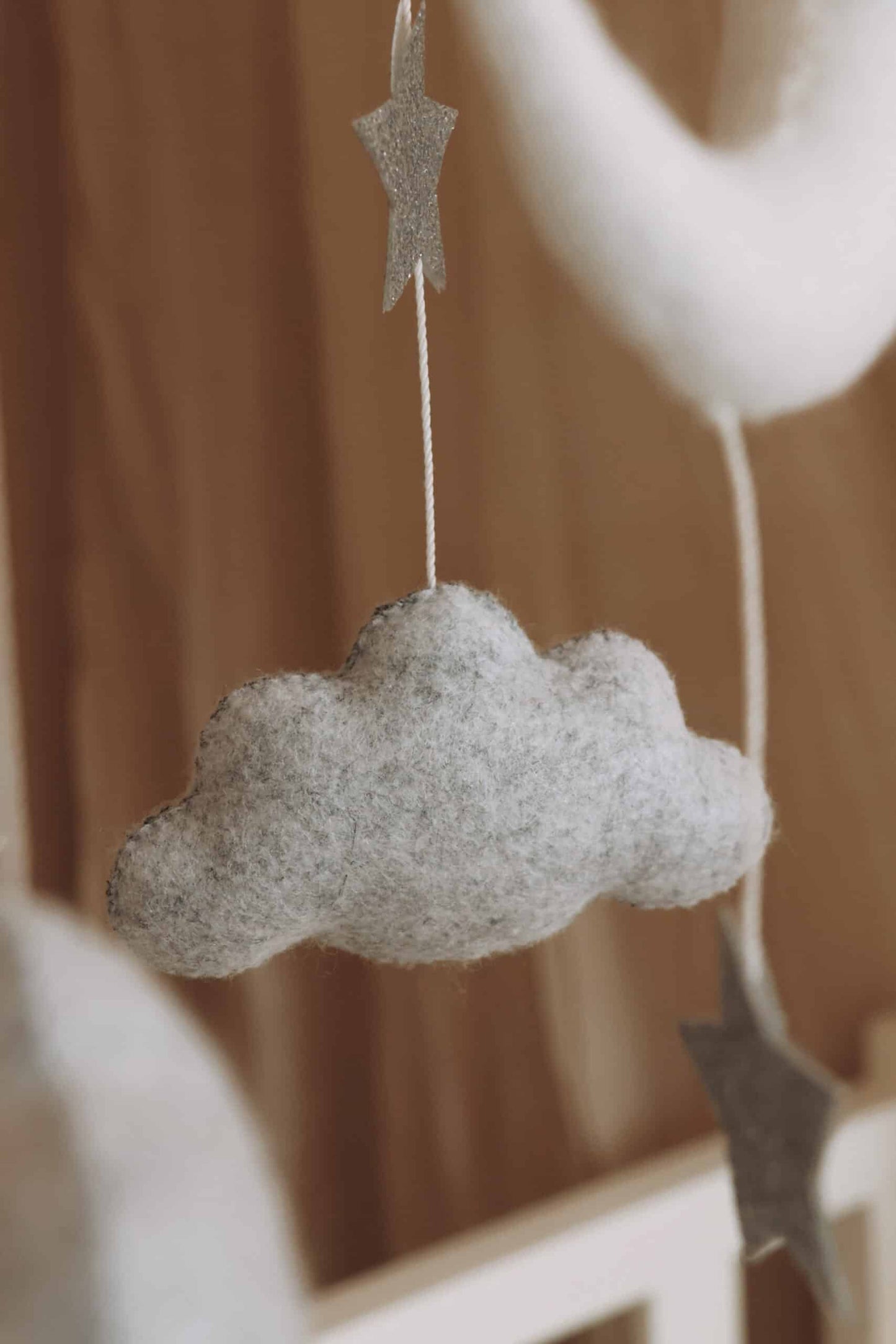 Handmade Moon And Stars baby mobile