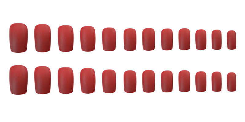 Finished manicure with false nails-4