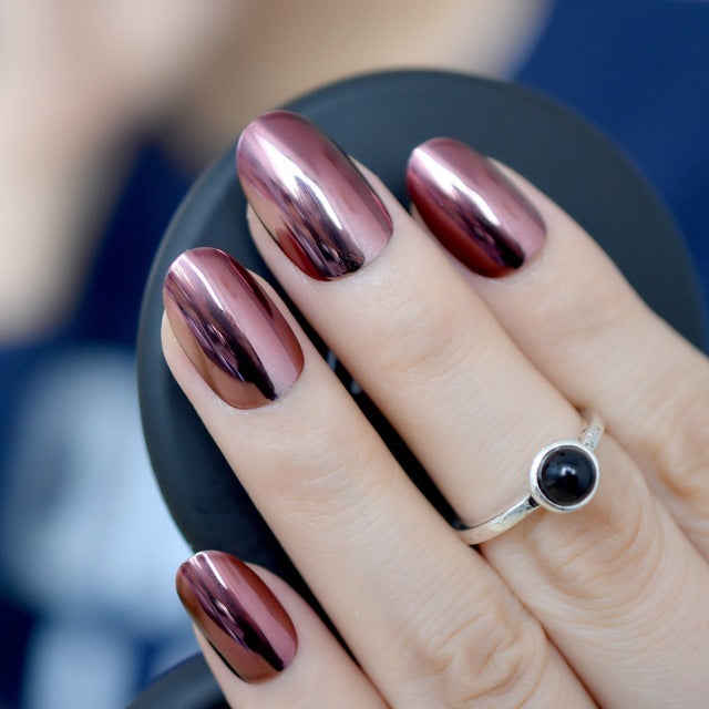 Short Acrylic false nails-3