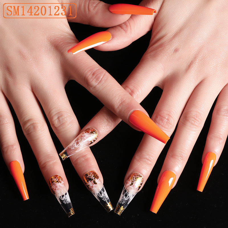 Trapezoidal coffin fake nails-2