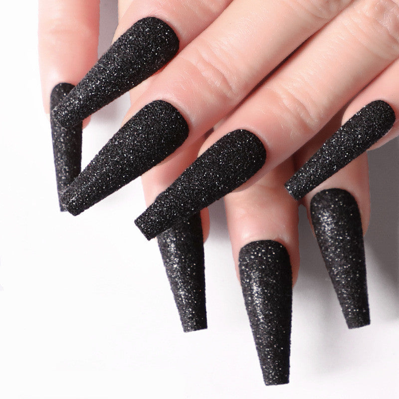 Trapezoidal coffin fake nails-11